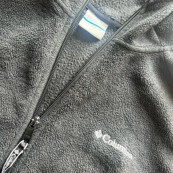 Columbia Charcoal Fleece Hooded Jacket - Picture 2 of 4